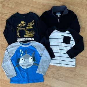 *BUNDLE Boys 4T long sleeve & fleece